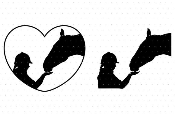 Download Young Girl and Her Horse SVG - Girl Collection