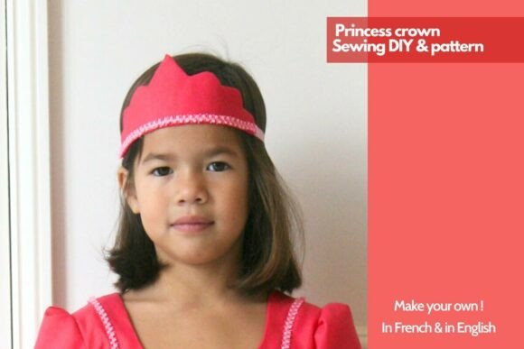 Download Girls Princess Crown Sewing DIY Pattern - Girl Collection