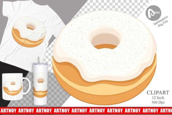 Download Powdered Donut Clipart - Powder Collection