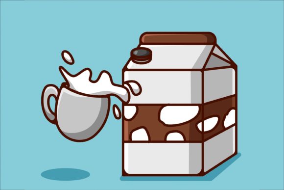 Download Powdered Milk and a Glass of Milk - Powder Collection